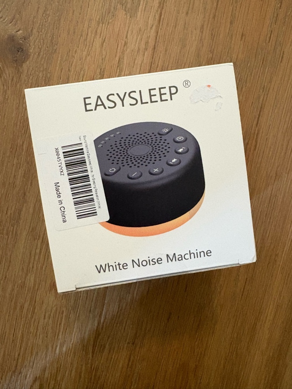 EASYSLEEP White Noise Machine - Black with Rose Gold Base